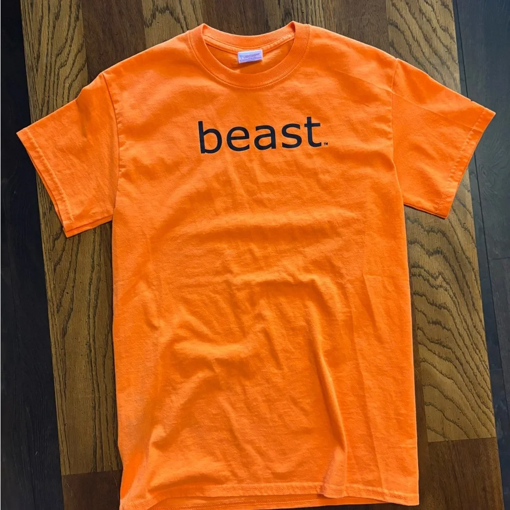 Men's Orange Short Sleeve Tee - Picture 2 of 5